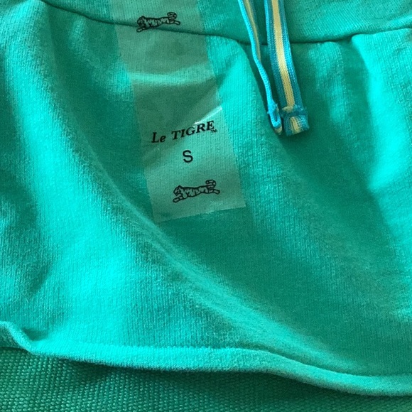 Aqua Green Le Tigre Skirts with yellow stripes - Picture 4 of 7